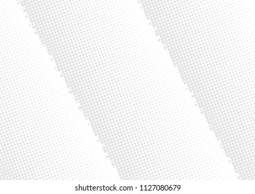 Abstract halftone dotted background. Futuristic grunge pattern, star, circles, shadow.  Gray modern optical pop art texture for posters, sites, business cards, cover, labels mock-up, vintage stickers