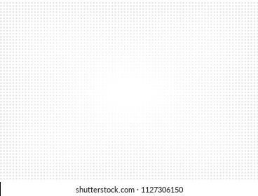 Abstract halftone dotted background. Futuristic grunge pattern, square, rectangle, shadow.  Gray modern optical pop art texture for posters, site, business card, cover, labels mock-up, vintage sticker