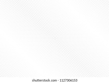Abstract halftone dotted background. Futuristic grunge pattern, square, rectangle, shadow.  Gray modern optical pop art texture for posters, site, business card, cover, labels mock-up, vintage sticker