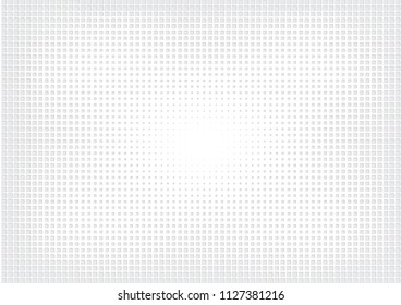Abstract halftone dotted background. Futuristic grunge pattern, star, circles, shadow.  Gray modern optical pop art texture for posters, sites, business cards, cover, labels mock-up, vintage stickers
