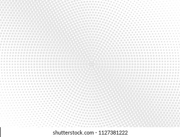 Abstract halftone dotted background. Futuristic grunge pattern, star, circles, shadow.  Gray modern optical pop art texture for posters, sites, business cards, cover, labels mock-up, vintage stickers
