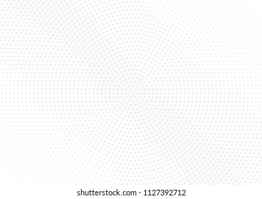 Abstract halftone dotted background. Futuristic grunge pattern, dot, circles, shadow.  Gray modern optical pop art texture for posters, sites, business cards, cover, labels mock-up, vintage stickers