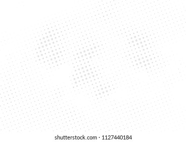Abstract halftone dotted background. Futuristic grunge pattern, star, circles, shadow.  Gray modern optical pop art texture for posters, sites, business cards, cover, labels mock-up, vintage stickers
