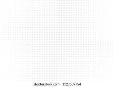 Abstract halftone dotted background. Futuristic grunge pattern, dot, circles, shadow.  Gray modern optical pop art texture for posters, sites, business cards, cover, labels mock-up, vintage stickers