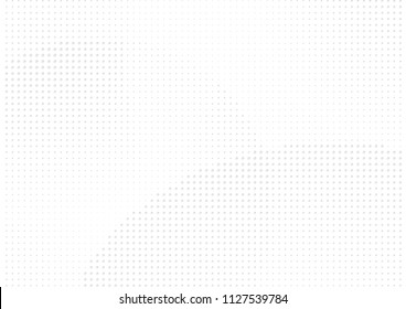 Abstract halftone dotted background. Futuristic grunge pattern, dot, circles, shadow.  Gray modern optical pop art texture for posters, sites, business cards, cover, labels mock-up, vintage stickers