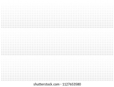 Abstract halftone dotted background. Futuristic grunge pattern, star, circles, shadow.  Gray modern optical pop art texture for posters, sites, business cards, cover, labels mock-up, vintage stickers