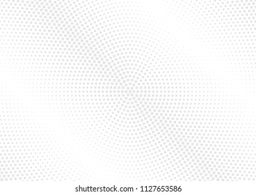 Abstract halftone dotted background. Futuristic grunge pattern, star, circles, shadow.  Gray modern optical pop art texture for posters, sites, business cards, cover, labels mock-up, vintage stickers