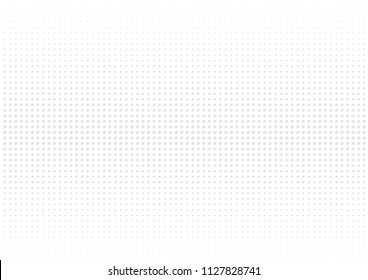Abstract halftone dotted background. Futuristic grunge pattern, dot, circles, shadow.  Gray modern optical pop art texture for posters, sites, business cards, cover, labels mock-up, vintage stickers