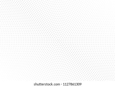 Abstract halftone dotted background. Futuristic grunge pattern, star, circles, shadow.  Gray modern optical pop art texture for posters, sites, business cards, cover, labels mock-up, vintage stickers