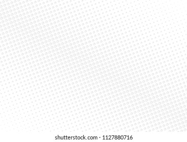 Abstract halftone dotted background. Futuristic grunge pattern, dot, circles, shadow.  Gray modern optical pop art texture for posters, sites, business cards, cover, labels mock-up, vintage stickers