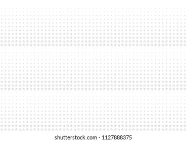 Abstract halftone dotted background. Futuristic grunge pattern, star, circles, shadow.  Gray modern optical pop art texture for posters, sites, business cards, cover, labels mock-up, vintage stickers