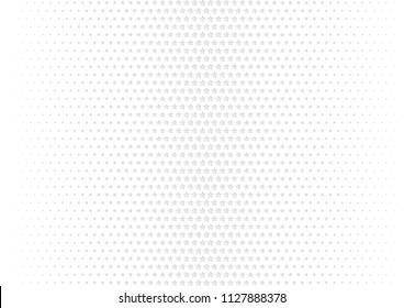 Abstract halftone dotted background. Futuristic grunge pattern, star, circles, shadow.  Gray modern optical pop art texture for posters, sites, business cards, cover, labels mock-up, vintage stickers