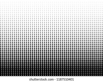 Abstract halftone dotted background. Futuristic grunge pattern, dot, wave. Vector modern optical pop art texture for posters, sites, business cards, cover, labels mock-up, vintage layout