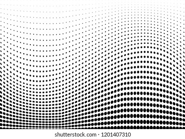Abstract halftone dotted background. Futuristic grunge pattern, dot, wave. Vector modern optical pop art texture for posters, sites, business cards, cover, labels mock-up, vintage layout