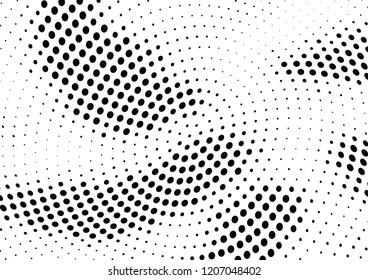 Abstract halftone dotted background. Futuristic grunge pattern, dot and circles.  Vector modern optical pop art texture for posters, sites, business cards, cover, postcards, labels, stickers layout.