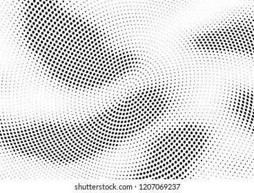 Abstract halftone dotted background. Futuristic grunge pattern, dot and circles.  Vector modern optical pop art texture for posters, sites, business cards, cover, postcards, labels, stickers layout.