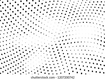 Abstract halftone dotted background. Futuristic grunge pattern, dot and circles.  Vector modern optical pop art texture for posters, sites, business cards, cover, postcards, labels, stickers layout.