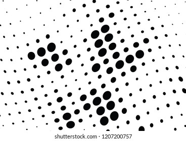 Abstract halftone dotted background. Futuristic grunge pattern, dot and circles.  Vector modern optical pop art texture for posters, sites, business cards, cover, postcards, labels, stickers layout.