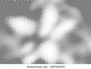 Abstract halftone dotted background. Futuristic grunge pattern, dot and circles.  Vector modern optical pop art texture for posters, sites, business cards, cover, postcards, labels, stickers layout.
