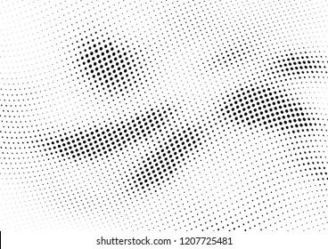 Abstract halftone dotted background. Futuristic grunge pattern, dot and circles.  Vector modern optical pop art texture for posters, sites, business cards, cover, postcards, labels, stickers layout.