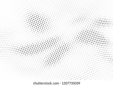 Abstract halftone dotted background. Futuristic grunge pattern, dot and circles.  Vector modern optical pop art texture for posters, sites, business cards, cover, postcards, labels, stickers layout.