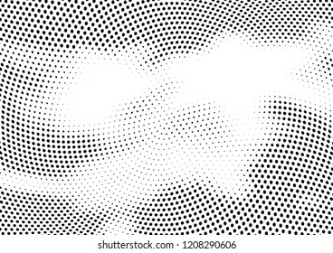 Abstract halftone dotted background. Futuristic grunge pattern, dot and circles.  Vector modern optical pop art texture for posters, sites, business cards, cover, postcards, labels, stickers layout.