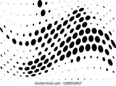 Abstract halftone dotted background. Futuristic grunge pattern, dot and circles.  Vector modern optical pop art texture for posters, sites, business cards, cover, postcards, labels, stickers layout.