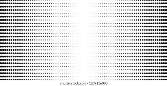 Abstract halftone dotted background. Futuristic grunge pattern, dot, wave. Vector modern optical pop art texture for posters, sites, business cards, cover, labels mock-up, vintage layout