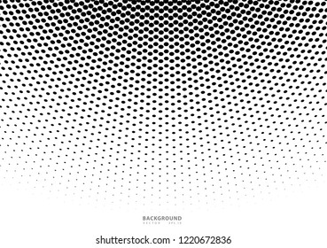 Abstract halftone dotted background. Futuristic grunge pattern, dot, wave. Vector modern optical pop art texture for posters, sites, business cards, cover, labels mock-up, vintage layout