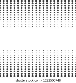Abstract halftone dotted background. Futuristic grunge pattern, dot. Vector modern optical pop art texture for posters, sites, business cards, cover, labels mock-up, vintage layout