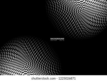 Abstract halftone dotted background. Futuristic grunge pattern, dot, wave. Vector modern optical pop art texture for posters, sites, business cards, cover, labels mock-up, vintage layout