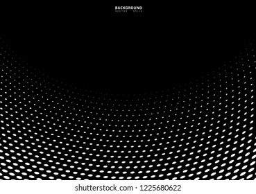 Abstract halftone dotted background. Futuristic grunge pattern, dot, wave. Vector modern optical pop art texture for posters, sites, business cards, cover, labels mock-up, vintage layout