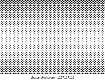 Abstract halftone dotted background. Futuristic grunge pattern, dot, wave. Vector modern optical pop art texture for posters, sites, business cards, cover, labels mock-up, vintage layout