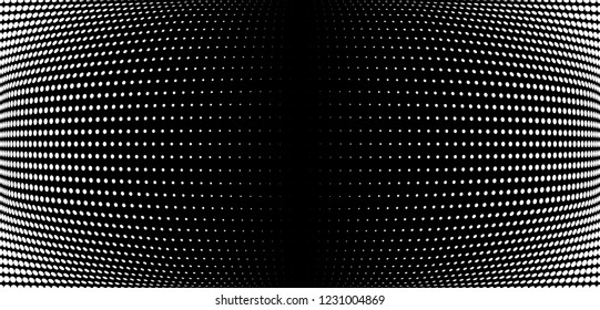 Abstract halftone dotted background. Futuristic grunge pattern, dot, wave. Vector modern optical pop art texture for posters, sites, business cards, cover, labels mock-up, vintage layout