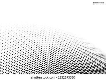 Abstract halftone dotted background. Futuristic grunge pattern, dot, wave. Vector modern optical pop art texture for posters, sites, business cards, cover, labels mock-up, vintage layout