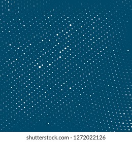 Abstract halftone dotted background. Futuristic twisted grunge pattern. Vector pop art texture for posters, business cards, cover, labels mock-up, stickers layout
