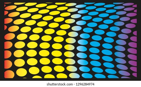 Abstract halftone dotted background. Futuristic grunge pattern, dot, wave