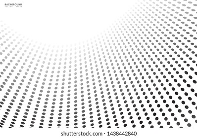Abstract halftone dotted background. Futuristic grunge pattern, dot, wave. Modern optical pop art texture for posters, sites, business cards, cover, labels mock-up, vintage. - vector illustration