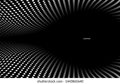 Abstract halftone dotted background. Futuristic grunge pattern, dot, wave. Modern optical pop art texture for posters, sites, business cards, cover, labels mock-up, vintage. - vector illustration