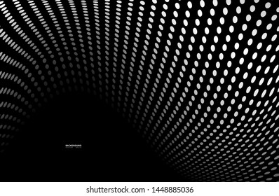 Abstract halftone dotted background. Futuristic grunge pattern, dot, wave. Modern optical pop art texture for posters, sites, business cards, cover, labels mock-up, vintage. - vector illustration