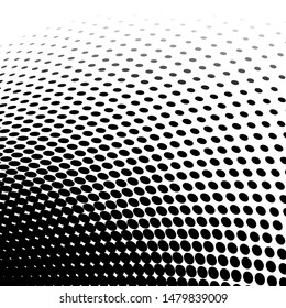 Abstract halftone dotted background. Futuristic grunge pattern, dot, wave. Vector modern optical pop art texture for posters, sites, business cards, cover, labels mock-up, vintage layout