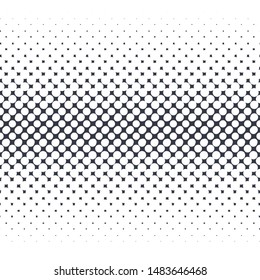 Abstract halftone dotted background. Futuristic grunge pattern, dot, wave. Vector modern optical pop art texture for posters, sites, business cards, cover, labels mock-up, vintage layout