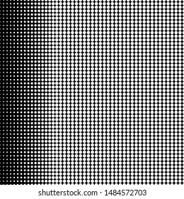 Abstract halftone dotted background. Futuristic grunge pattern, dot, wave. Vector modern optical pop art texture for posters, sites, business cards, cover, labels mock-up, vintage layout