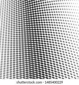 Abstract halftone dotted background. Futuristic grunge pattern, dot, wave. Vector modern optical pop art texture for posters, sites, business cards, cover, labels mock-up, vintage layout