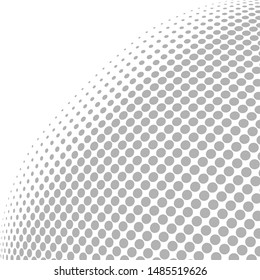 Abstract halftone dotted background. Futuristic grunge pattern, dot, wave. Vector modern optical pop art texture for posters, sites, business cards, cover, labels mock-up, vintage layout