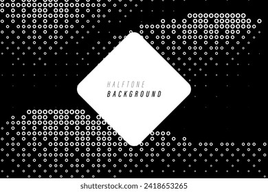 Abstract halftone dotted background. Futuristic grunge pattern, dot, wave. Vector modern stylish pop art texture for posters, sites, business cards, covers, labels mockup.