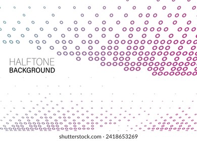 Abstract halftone dotted background. Futuristic grunge pattern, dot, wave. Vector modern stylish pop art texture for posters, sites, business cards, covers, labels mockup.