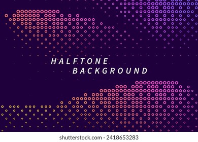 Abstract halftone dotted background. Futuristic grunge pattern, dot, wave. Vector modern stylish pop art texture for posters, sites, business cards, covers, labels mockup.