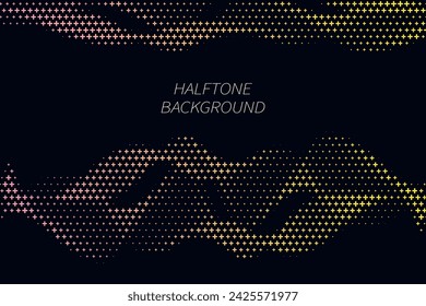 Abstract halftone dotted background. Futuristic grunge pattern, dot, wave. Vector modern stylish pop art texture for posters, sites, business cards, covers, labels mockup.
