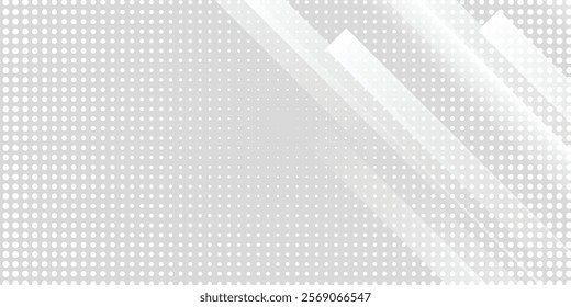 Abstract halftone dotted background. Futuristic grunge pattern, dot, circles, shadow. Gray modern optical pop art texture for posters, sites, business cards, cover, labels mock-up, vintage stickers